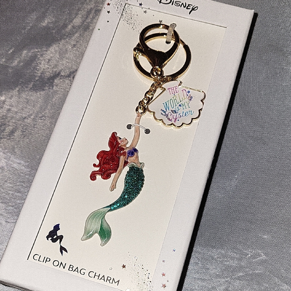 Disney Ariel Clip-On Bag Charm Keychain - BNIB TA M